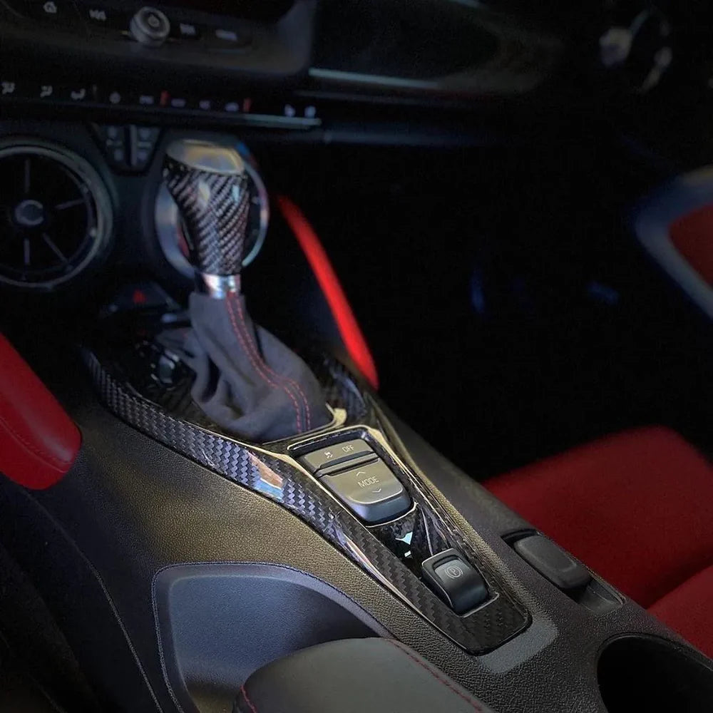Carbon Fiber Gear Shift Center Console – Chevrolet Camaro (2016–2024) - Exotics Carbon Design