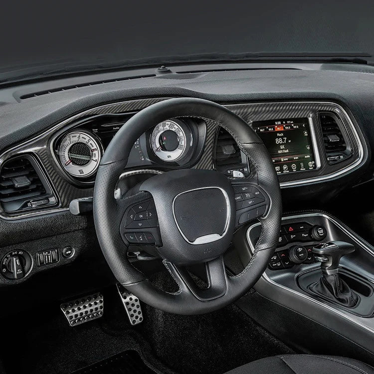 Carbon Fiber Dashboard & Center Console Trim – Dodge Challenger 2015-2023 - Exotics Carbon Design