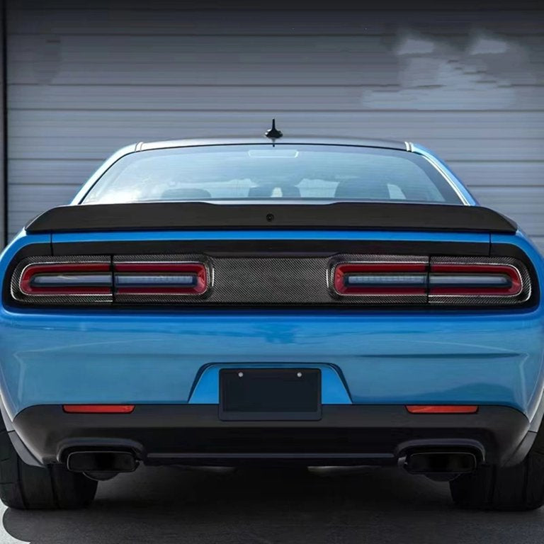 Carbon Fiber Tailgate Taillight Trim Cover – Dodge Challenger (2015–2023) - Exotics Carbon Design