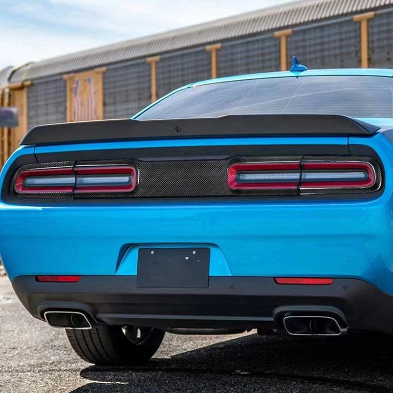 Carbon Fiber Tailgate Taillight Trim Cover – Dodge Challenger (2015–2023) - Exotics Carbon Design