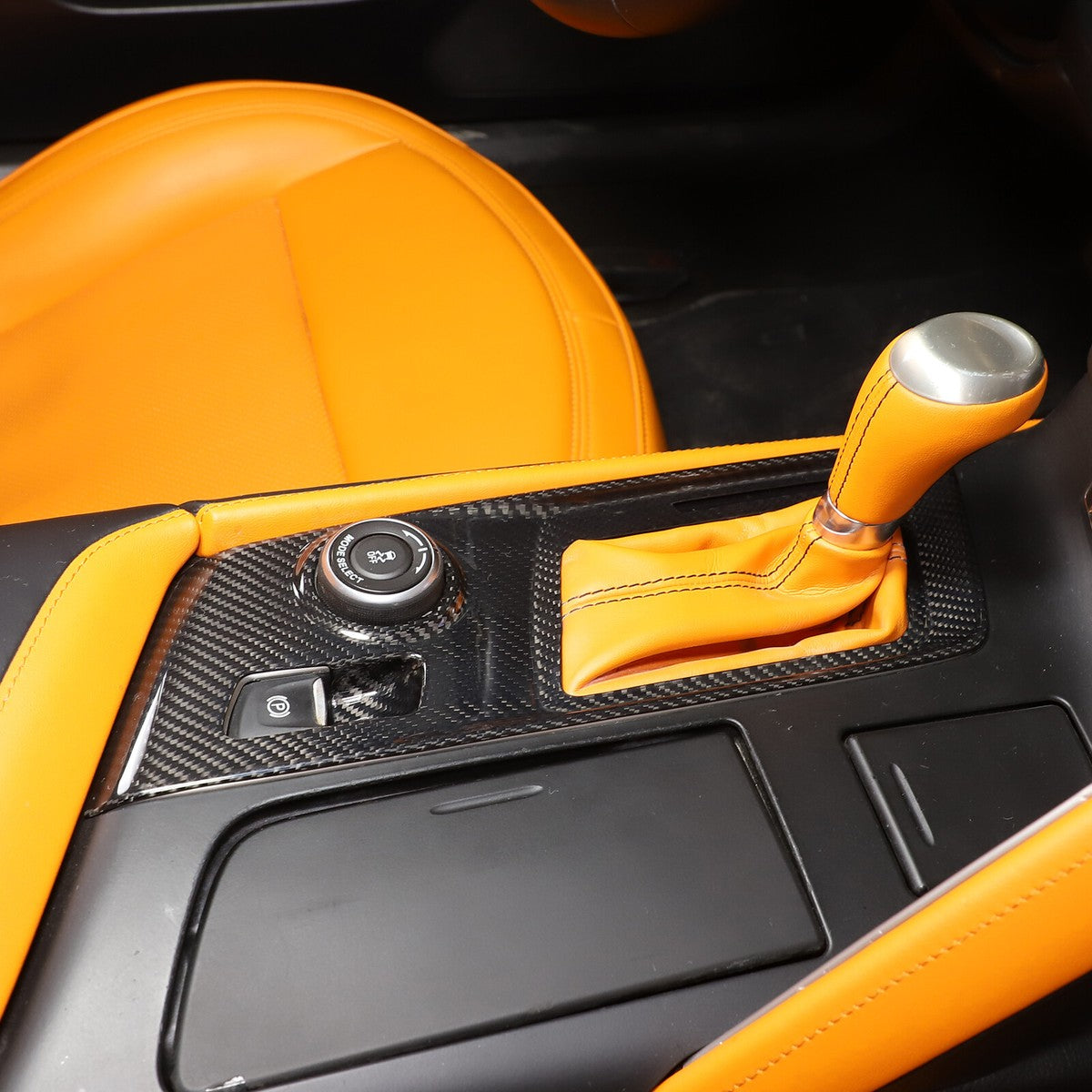 Carbon Fiber Center Console Gear Shift Panel – Chevrolet Corvette C7 (2014–2019) - Exotics Carbon Design