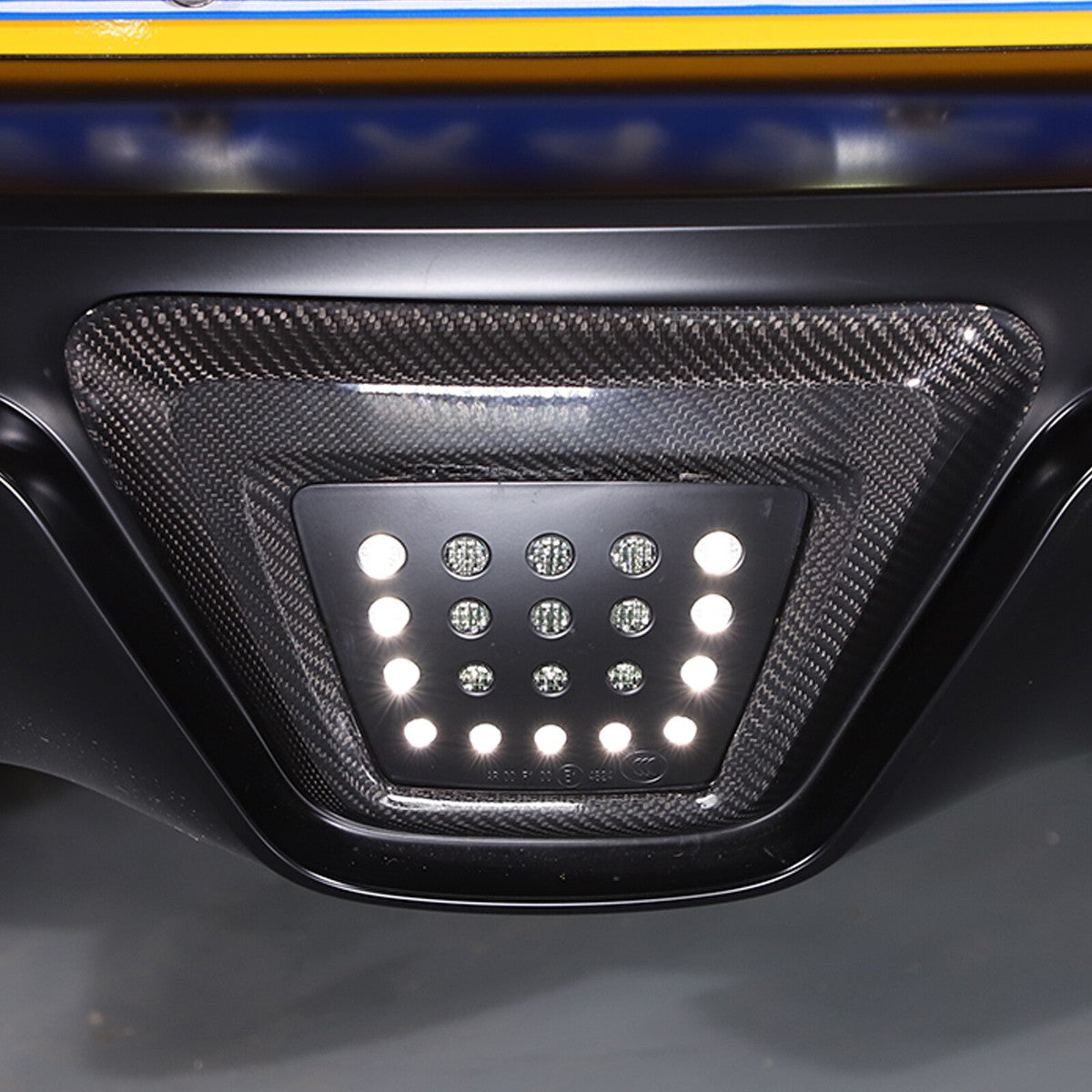 Carbon Fiber Rear Lower Bumper Brake Light Frame – Toyota Supra A90 (2019+) - Exotics Carbon Design