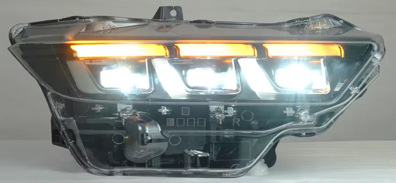 Archaic Colorful DRL Front Light with RGB Animation – Ford Mustang 2024+ - Exotics Carbon Design