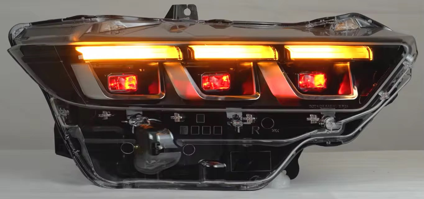 Archaic Colorful DRL Front Light with RGB Animation – Ford Mustang 2024+ - Exotics Carbon Design