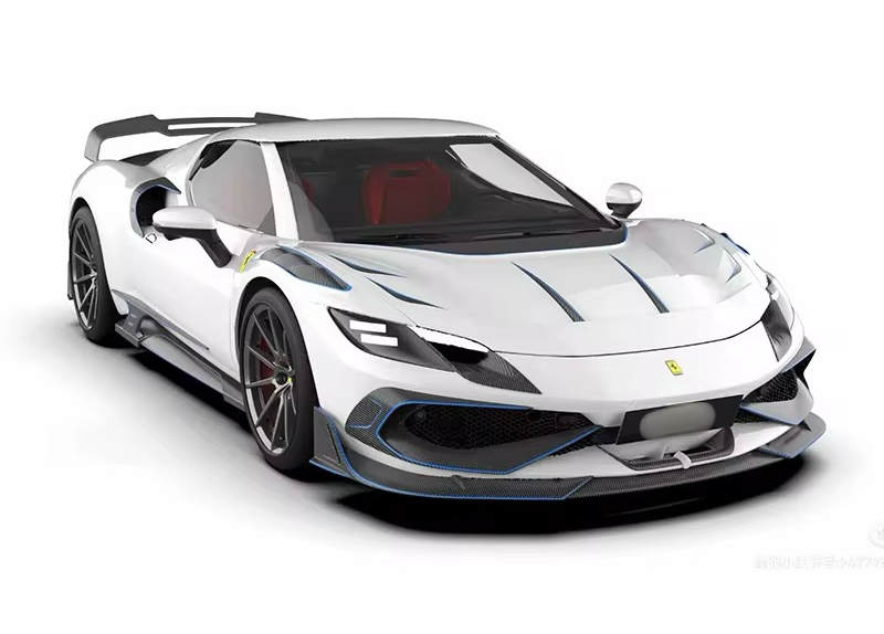GTR Bat-Fury Full Carbon Fiber Kit - Ferrari 296 GTB - Exotics Carbon Design