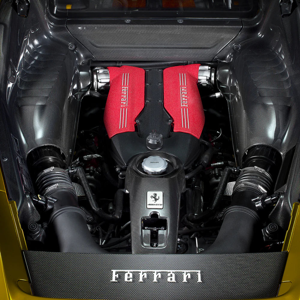 Ferrari 488 GTB - Carbon Fiber Engine Compartment Covers - Exotics Carbon Design