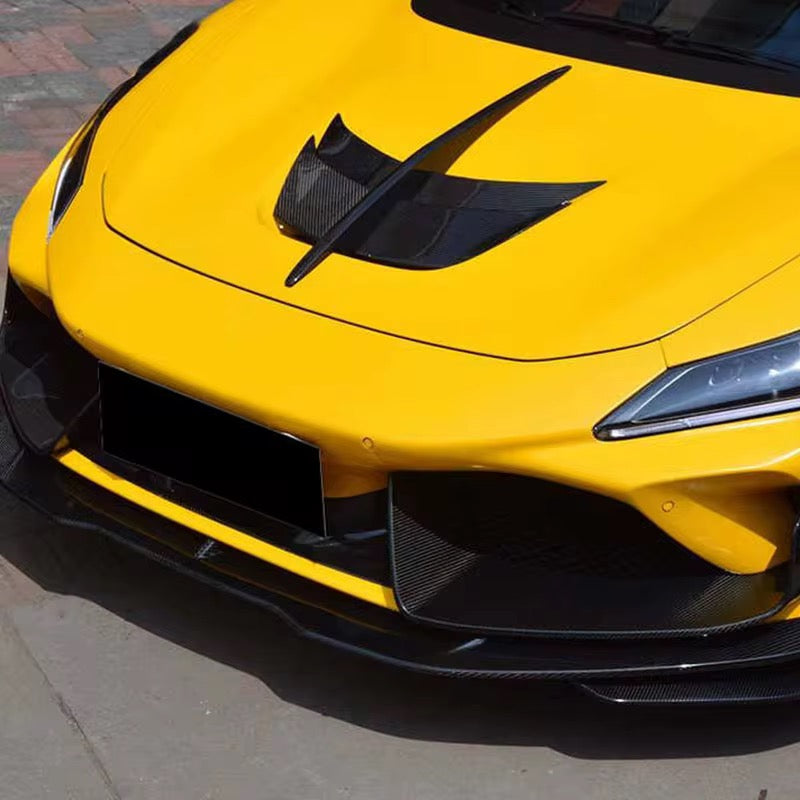 Ferrari F8 Tributo - Carbon Fiber Front Hood Trim - Exotics Carbon Design