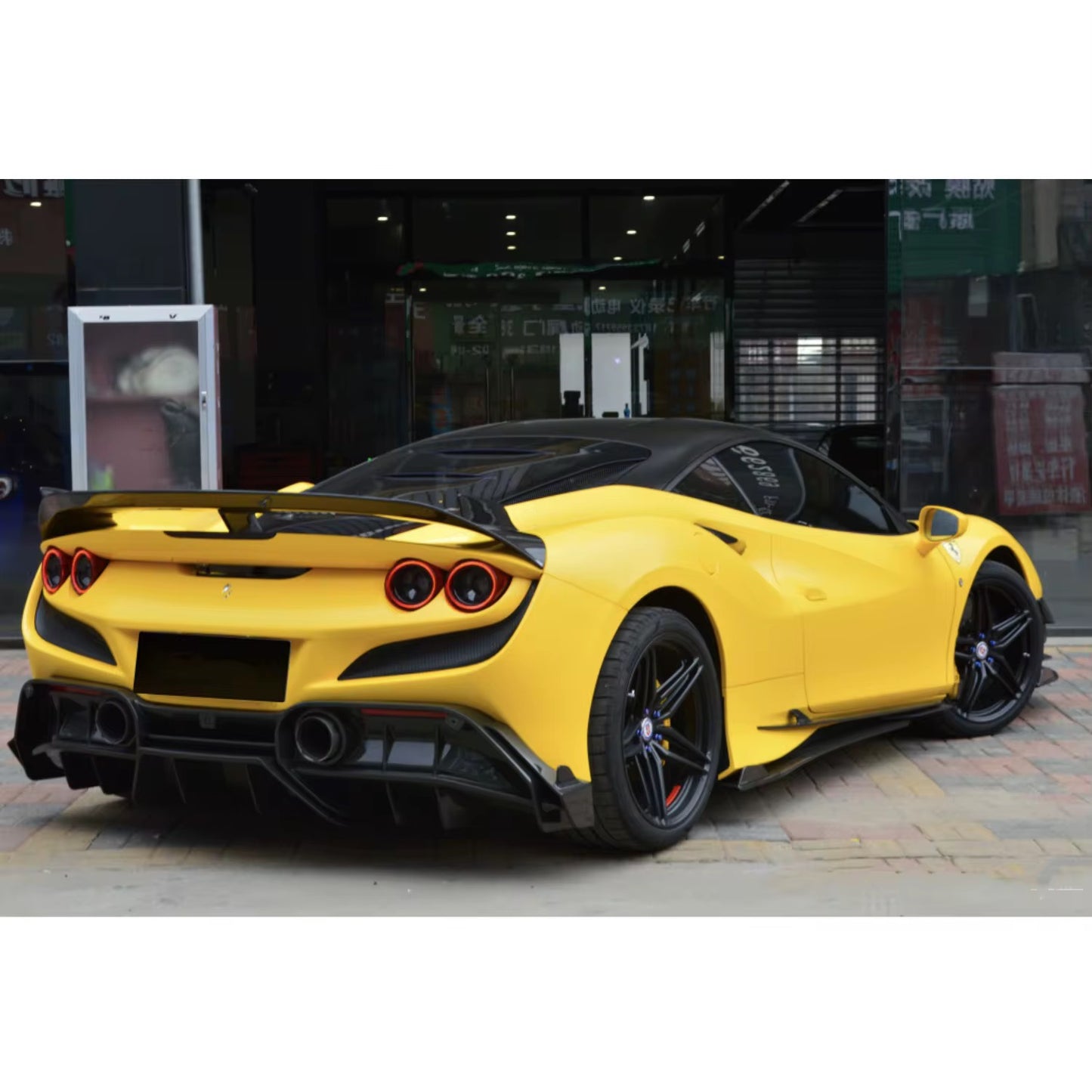 Ferrari F8 Tributo - Carbon Fiber MSY Style Rear Diffuser - Exotics Carbon Design