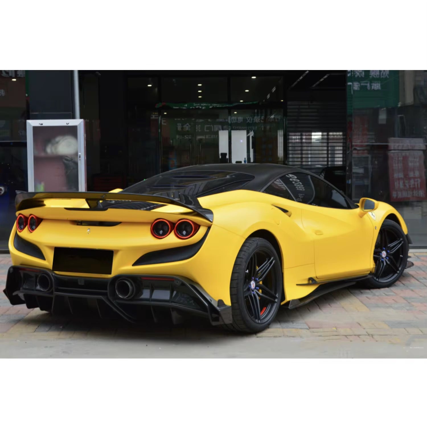 Ferrari F8 Tributo - Carbon Fiber MSY Style Rear Diffuser - Exotics Carbon Design