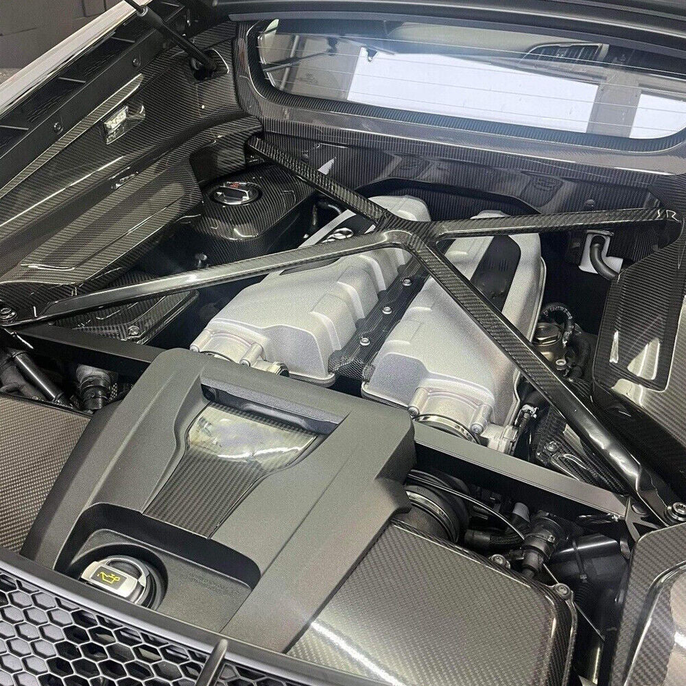 (2020+) Audi R8 V10 - Carbon Fiber Engine Bay Panels - Exotics Carbon Design