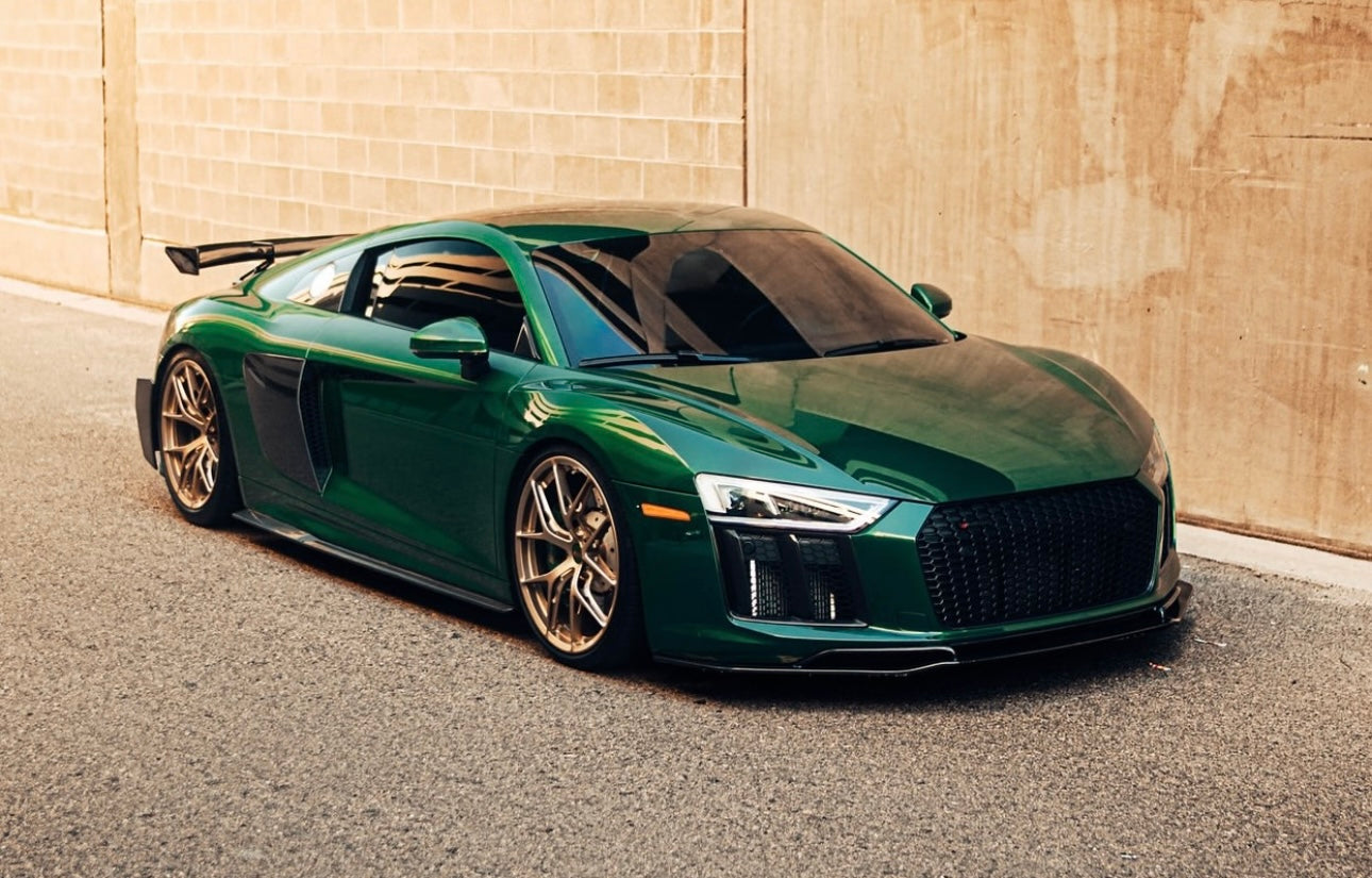 Audi R8 (2016-2019) - VSTR Style Carbon Fiber Side Skirts - Exotics Carbon Design