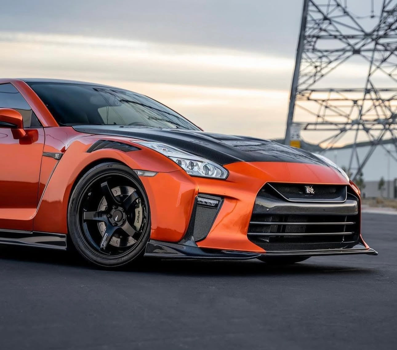 Z-Style Design Carbon Fiber Front Bumper - Nissan GT-R R35 (2017+) - Exotics Carbon Design