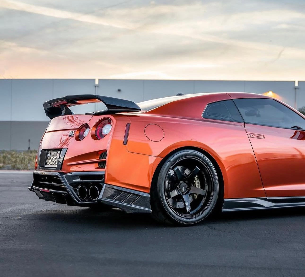 Nissan GT-R R35 (2017-2021) - Carbon Fiber Track Inspired Spoiler - Exotics Carbon Design