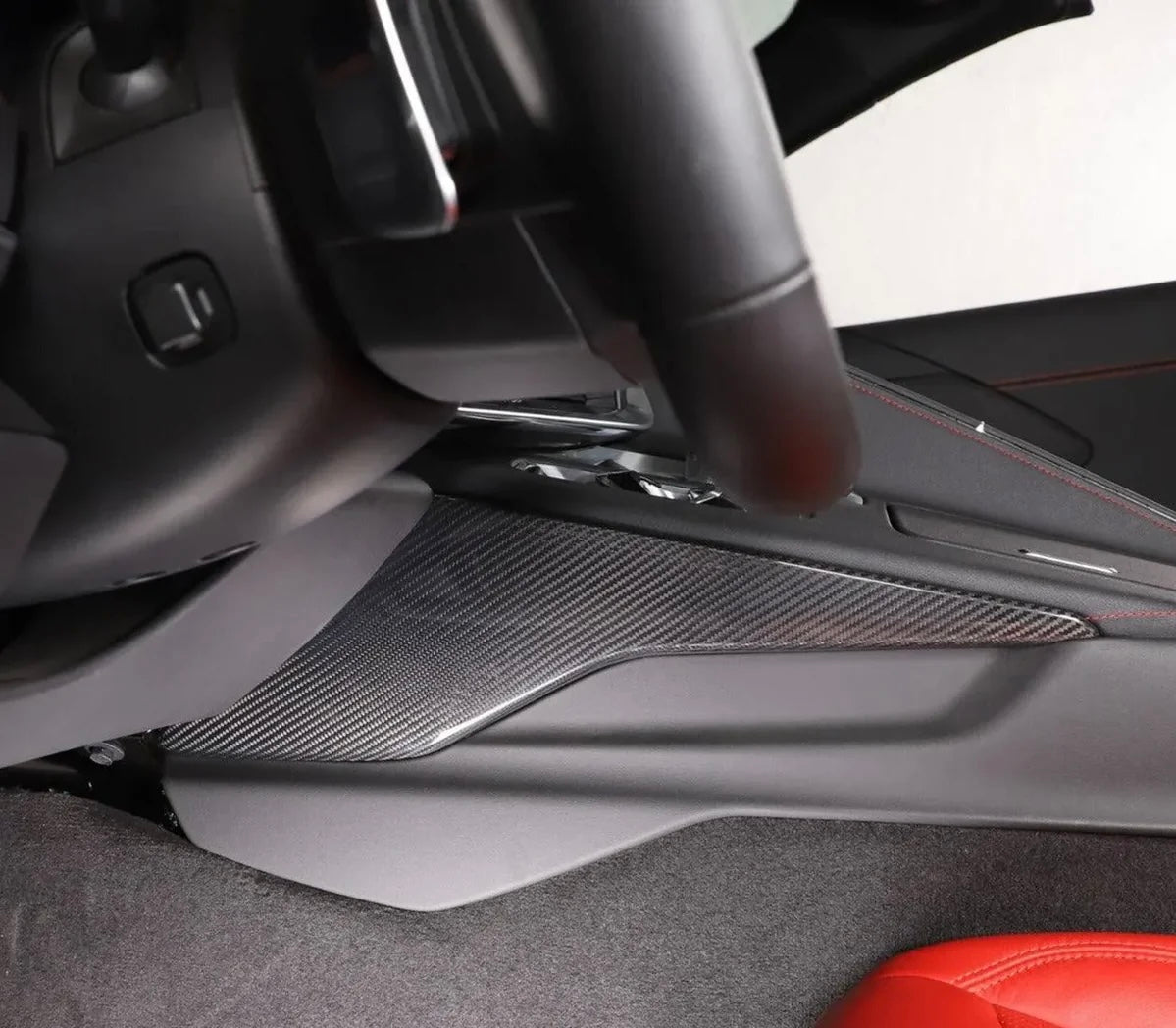 Corvette C8 (2020-2025) - Carbon Fiber Center Console Side Trim Covers - Exotics Carbon Design