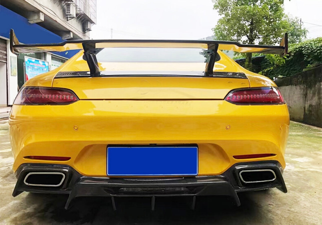 BRBS Style Carbon Fiber Rear Wing – Mercedes AMG GT / GTS / GTC (2015–2018) - Exotics Carbon Design