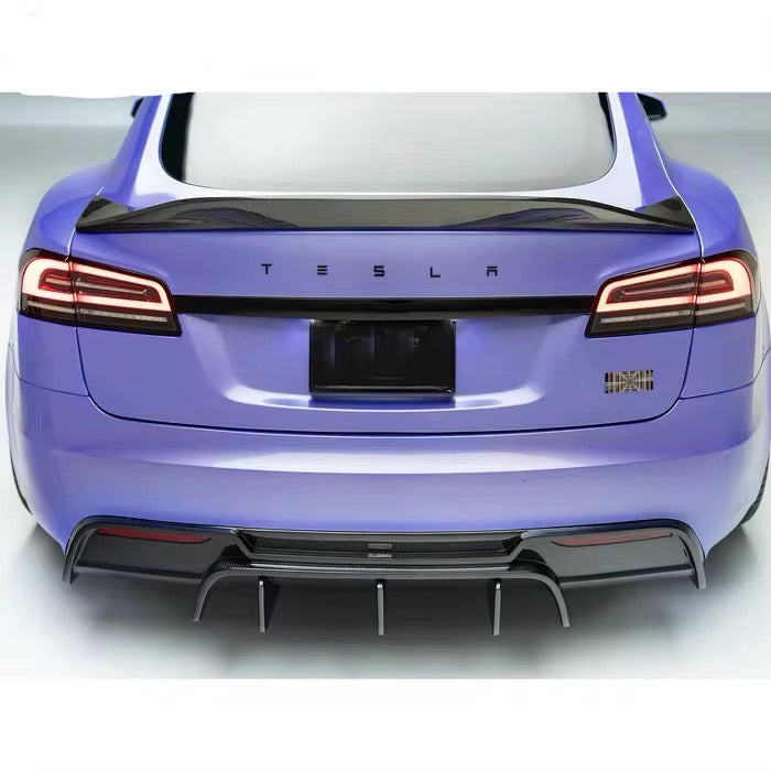 Tesla Model S Carbon Fiber Race Spoiler – Track-Inspired Styling - Exotics Carbon Design