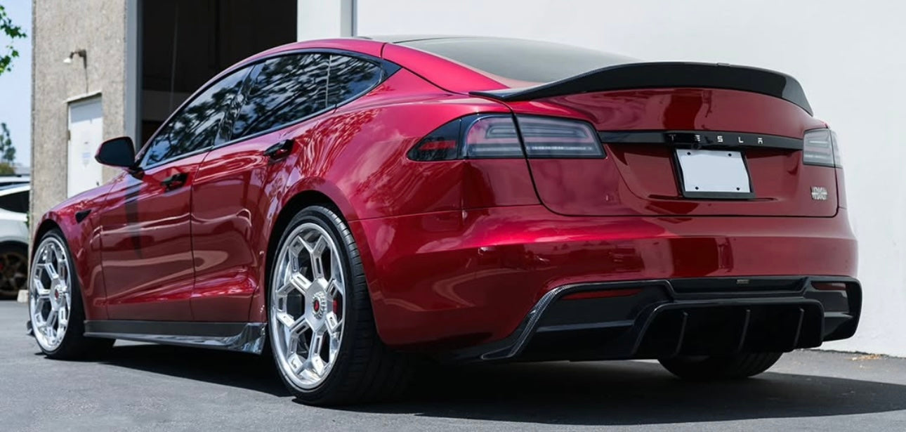 Tesla Model S Carbon Fiber Race Spoiler – Track-Inspired Styling - Exotics Carbon Design