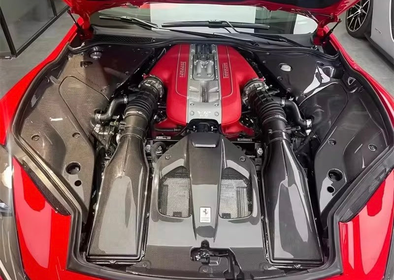 Carbon Fiber Engine Compartment Cover & Intake - Ferrari 812 - Exotics Carbon Design