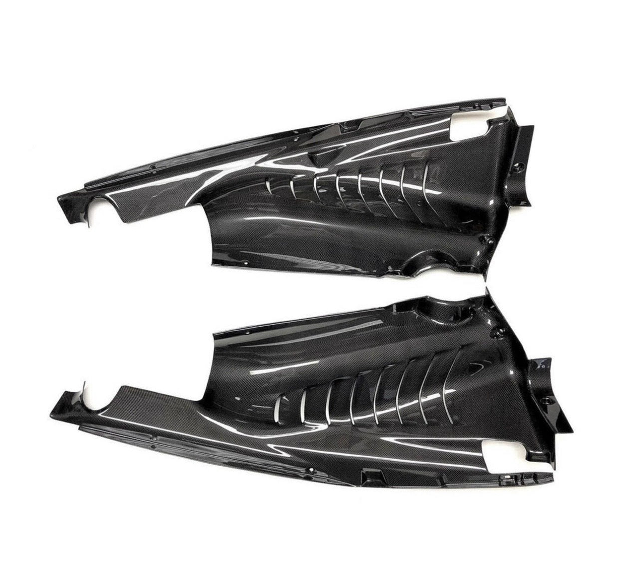 Ferrari F8 - Carbon Fiber Engine Bay Cover Compartment Upgrade - Exotics Carbon Design