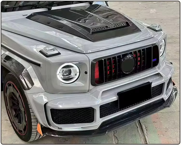 Mercedes-Benz G-Class (2019+) G500 / G550 / AMG G63 - MSY Style Vented Carbon Fiber Front Hood - Exotics Carbon Design