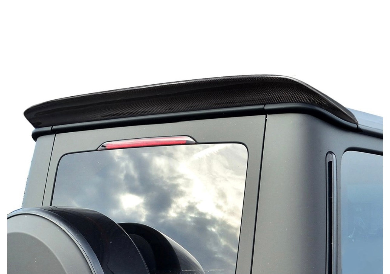 MSY Style Carbon Fiber Roof Spoiler - Mercedes G-Class  G500 / G550 / G63 (2019-2024) - Exotics Carbon Design