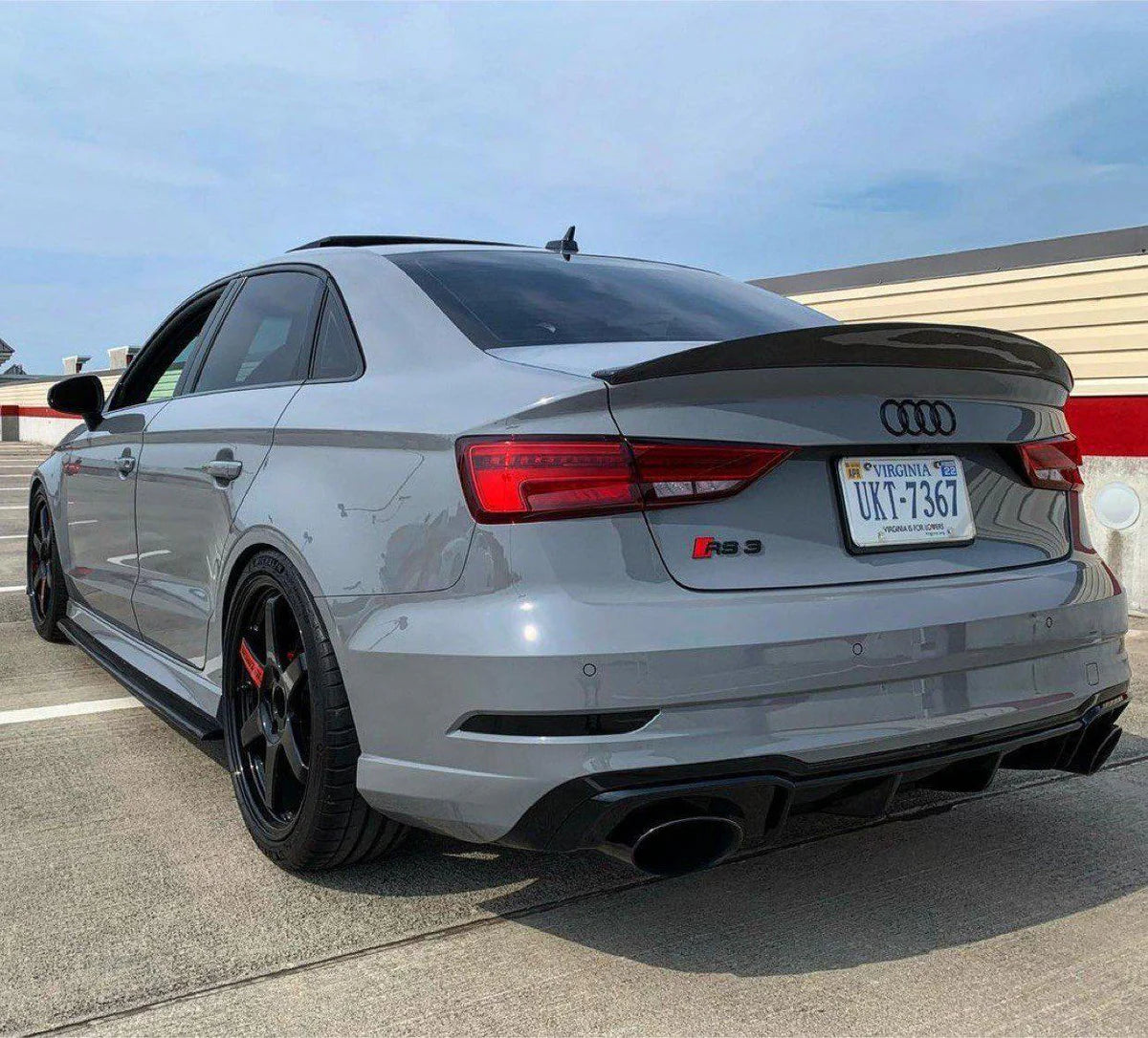 Audi A3/S3/RS3 Sedan (2014-2020) - Carbon Fiber Rear Spoiler - Exotics Carbon Design