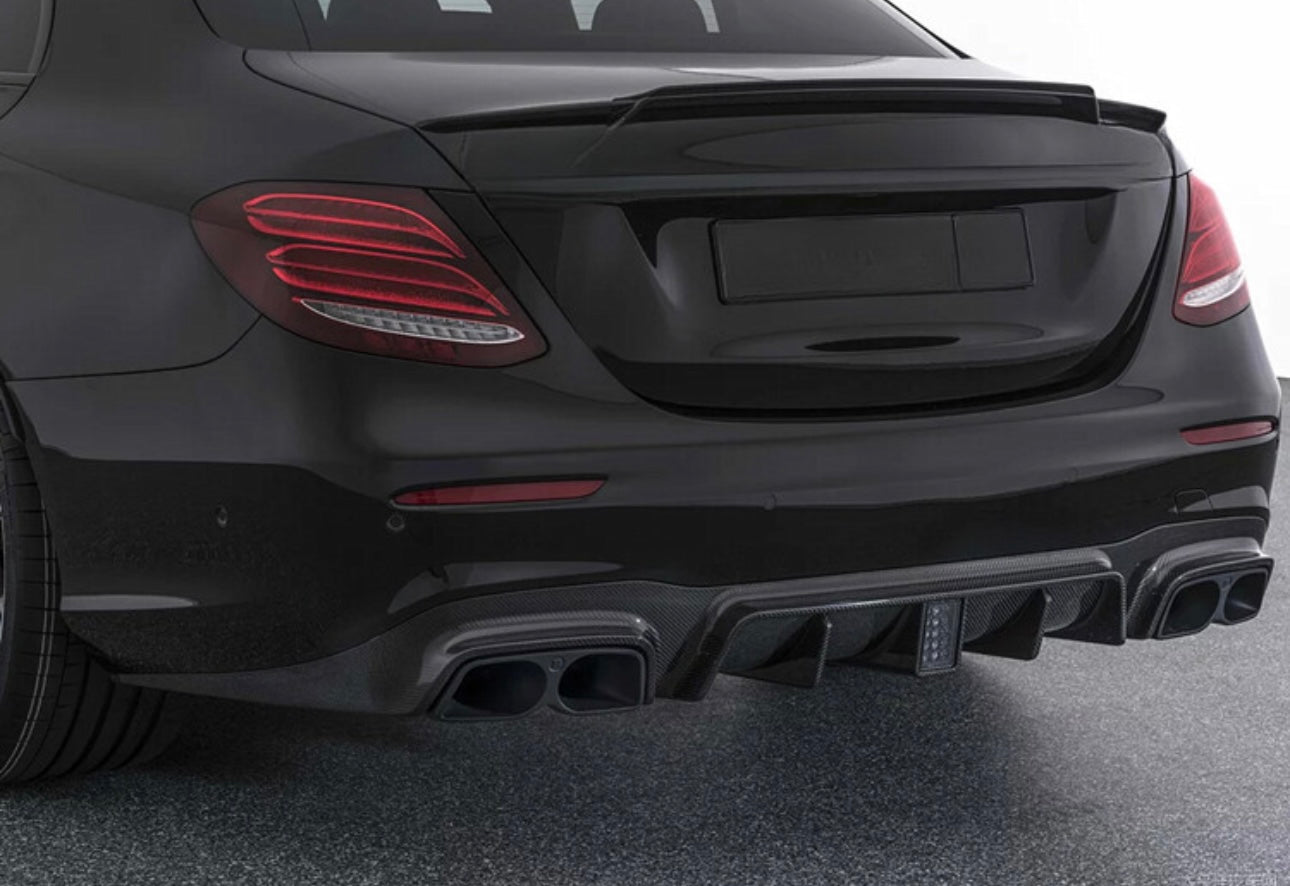 Mercedes E-Class E43 / E63 (2017–2018) - Carbon Fiber Diffuser Lip - Exotics Carbon Design