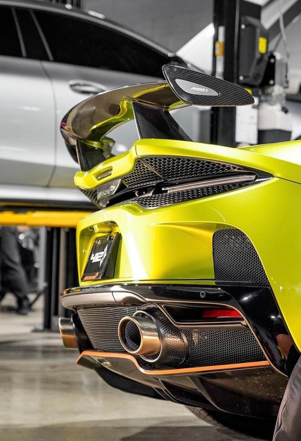 MSO Style Carbon Fiber Rear Wing - McLaren GT - Exotics Carbon Design