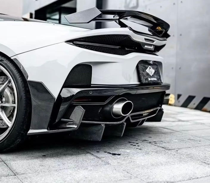 McLaren GT - Carbon Fiber Rear Side Bumper Canards - Exotics Carbon Design