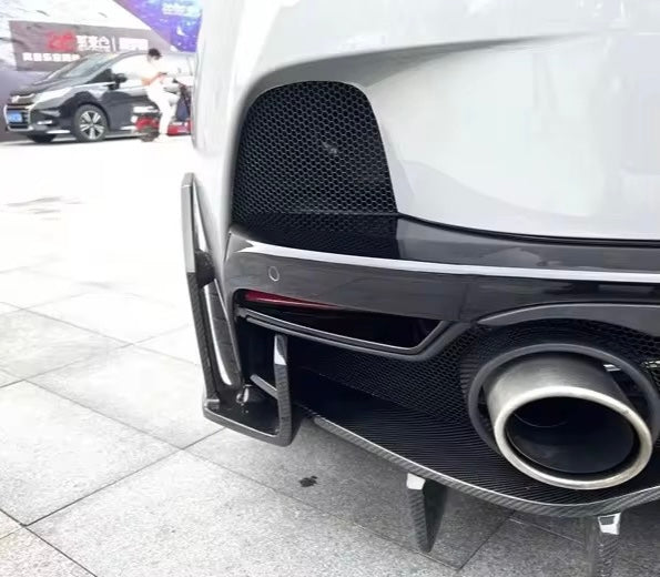 McLaren GT - Carbon Fiber Rear Side Bumper Canards - Exotics Carbon Design