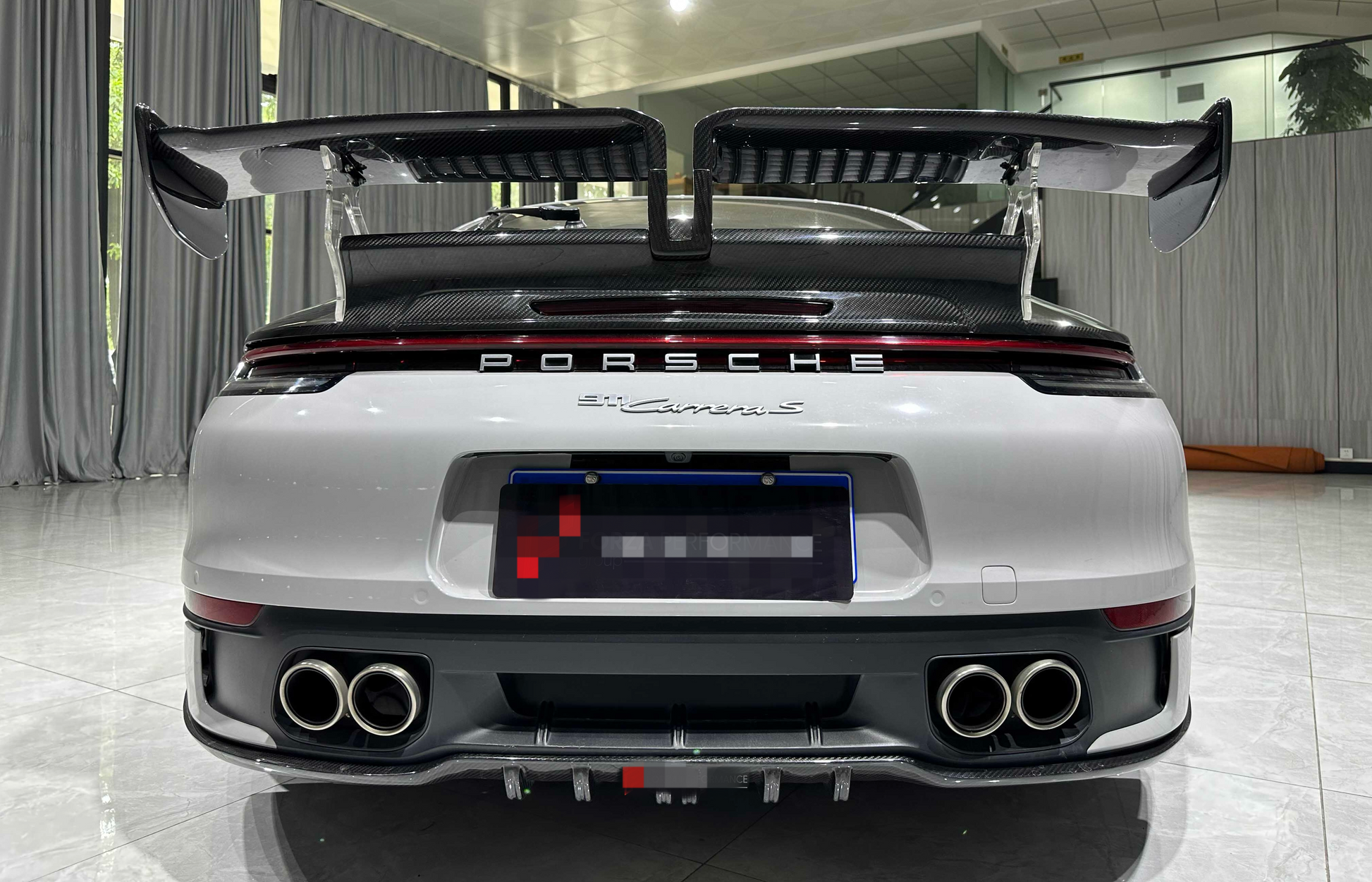 Porsche 911 Carrera / 992S T-Style Carbon Fiber Race Spoiler 2020+ - Exotics Carbon Design