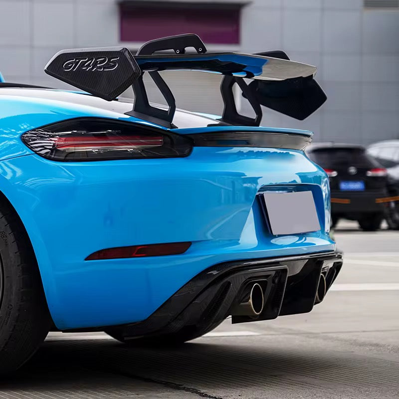 Porsche 718 Boxster / Cayman - Carbon Fiber Rear Diffuser for 2017–2021 - Exotics Carbon Design