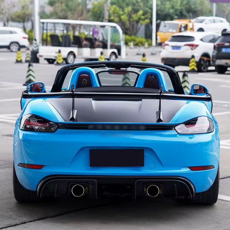 Porsche 718 Boxster / Cayman - Carbon Fiber Rear Diffuser for 2017–2021 - Exotics Carbon Design