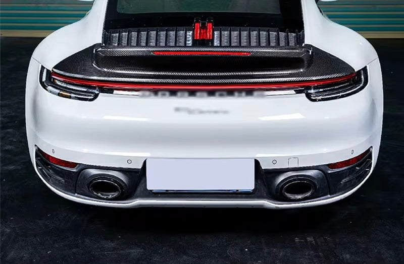 Porsche 911 992 Carrera (2020-2024) - Duck Tail Trunk Spoiler - Exotics Carbon Design