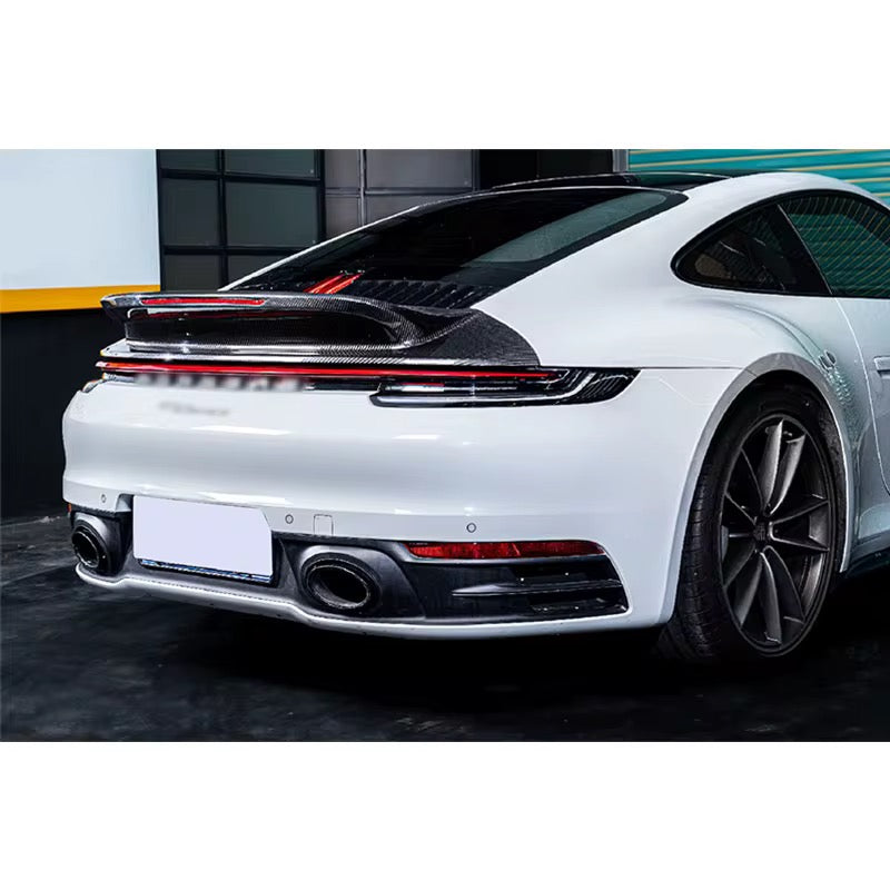 Porsche 911 992 Carrera (2020-2024) - Duck Tail Trunk Spoiler - Exotics Carbon Design