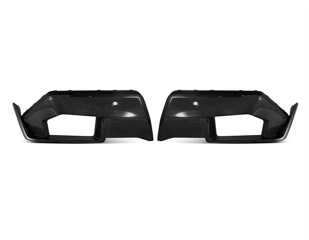BMW M5 G90 - Carbon Fiber Rear Diffuser with Muffler Covers - Exotics Carbon Design