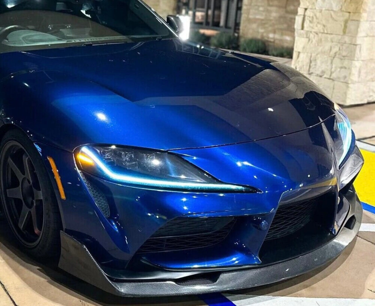 Toyota Supra A90/A91 - AD Style Carbon Fiber Front Lip - Exotics Carbon Design