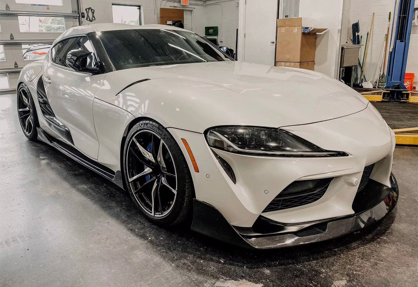 Toyota Supra A90/A91 - AD Style Carbon Fiber Front Lip - Exotics Carbon Design