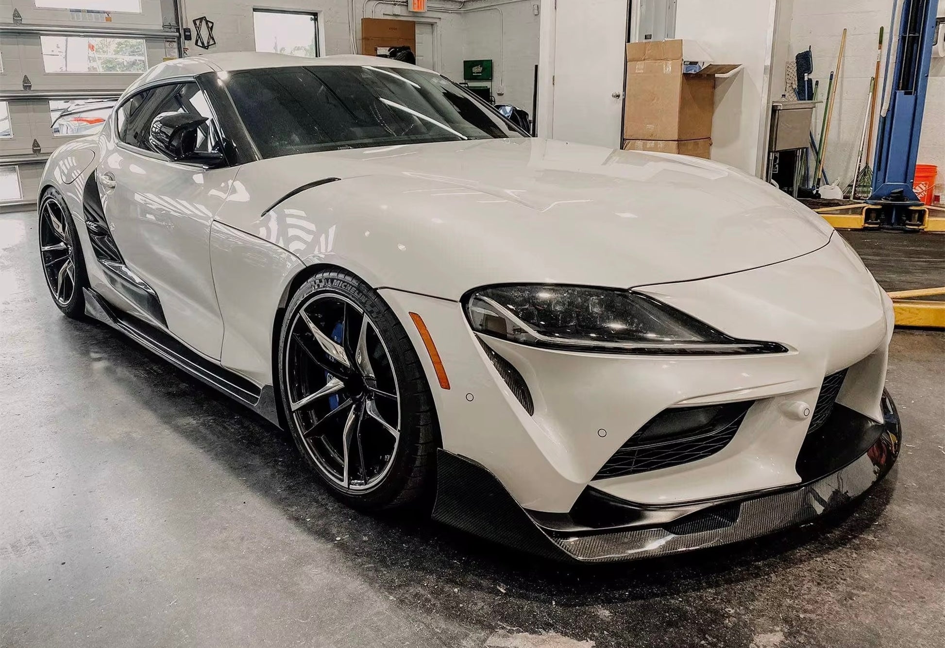 Toyota Supra A90/A91 - AD Style Carbon Fiber Front Lip - Exotics Carbon Design