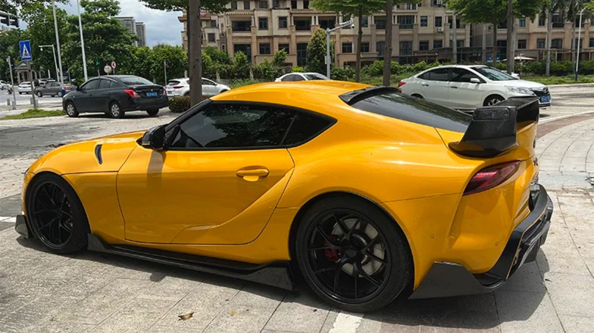 Toyota Supra A90/A91 Full Carbon Fiber Race Wing Spoiler – High-Downforce Aero Upgrade for 2019+ - Exotics Carbon Design