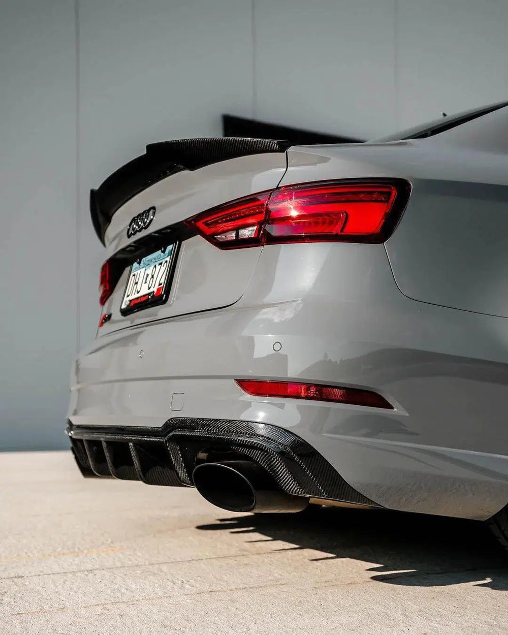 Audi A3 / S3 / RS3 (2017-2021) - Carbon Fiber Trunk Spoiler - Exotics Carbon Design