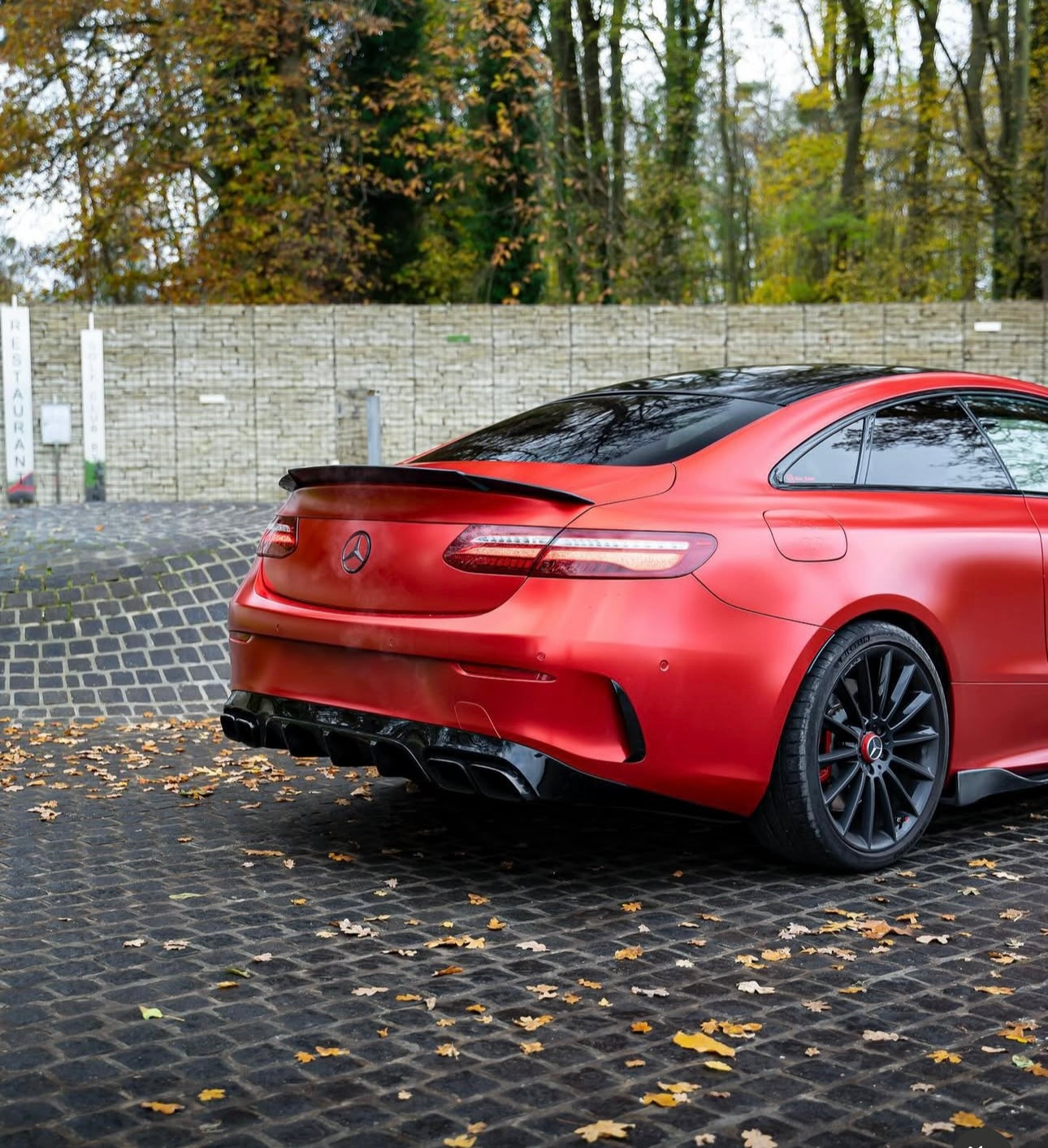Mercedes E-Class Coupe (2017-2023) C238 / E400 / E53 AMG - Carbon Fiber Trunk Spoiler - Exotics Carbon Design