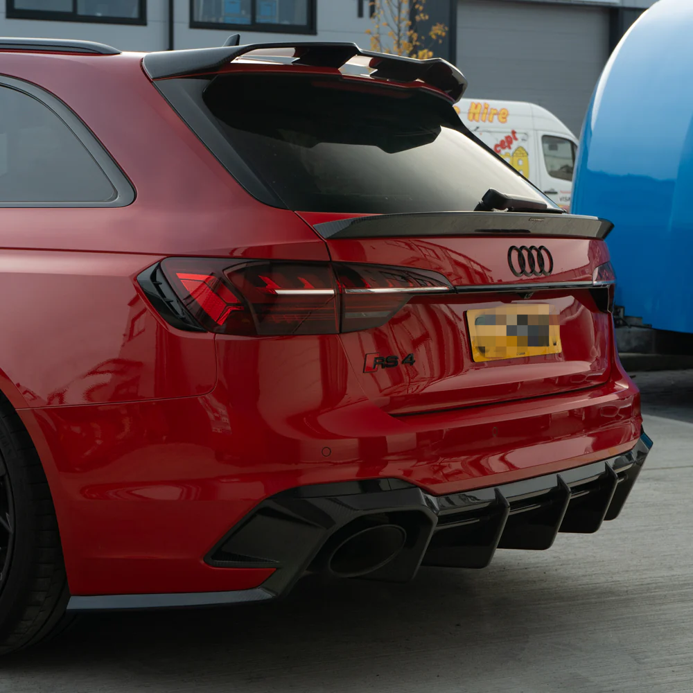 Audi RS4 B9 (2018-2024) - Carbon Fiber Roof Spoiler - Exotics Carbon Design