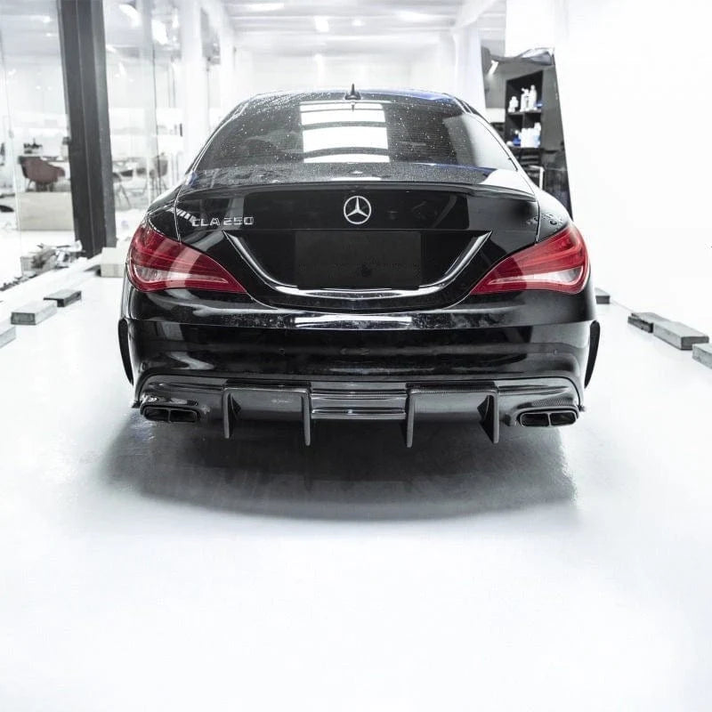 Mercedes Benz CLA-Class Carbon Fiber Race Rear Diffuser - Mercedes-Benz CLA 220 / CLA 250 / CLA 45 AMG (2016-2019) - Exotics Carbon Design