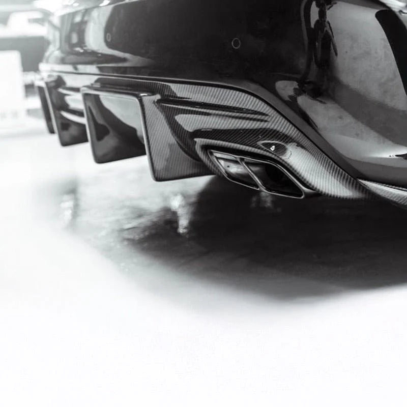 Mercedes Benz CLA-Class Carbon Fiber Race Rear Diffuser - Mercedes-Benz CLA 220 / CLA 250 / CLA 45 AMG (2016-2019) - Exotics Carbon Design