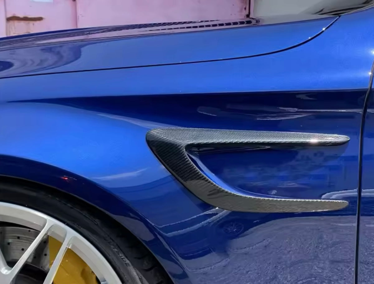 Mercedes C-Class W205 / C205 C63 AMG (2016-2023) - Carbon Fiber Side Fender Canards - Exotics Carbon Design