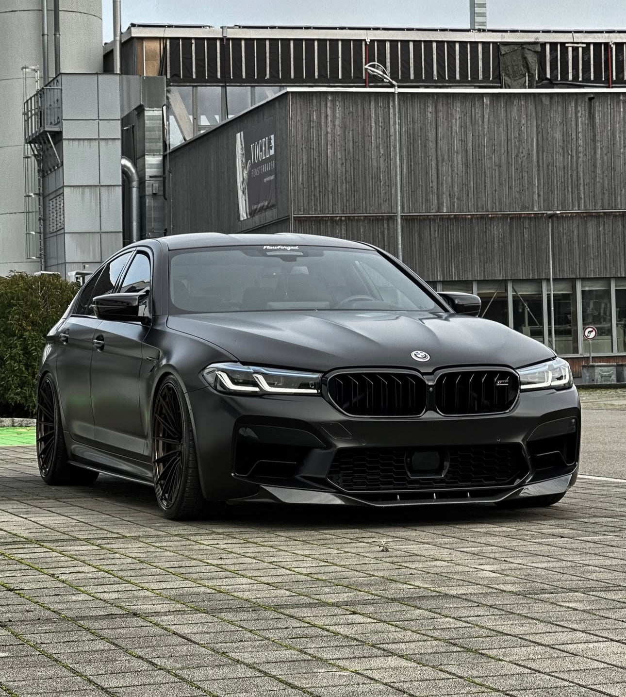 BMW M5 F90 (2017-2022) - Gloss Black Front Lip - Exotics Carbon Design
