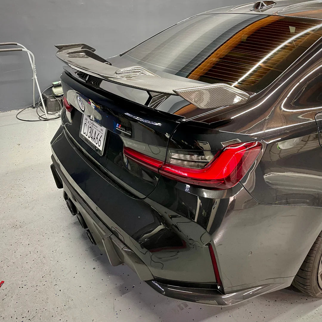 BMW M3 G80 / M4 G82 G83 - Carbon Fiber Track Style Spoiler - Exotics Carbon Design