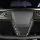 Tesla Model S / Model X (2021–2024) Carbon Fiber Steering Wheel Button Cover – Sporty Interior Upgrade - Exotics Carbon Design