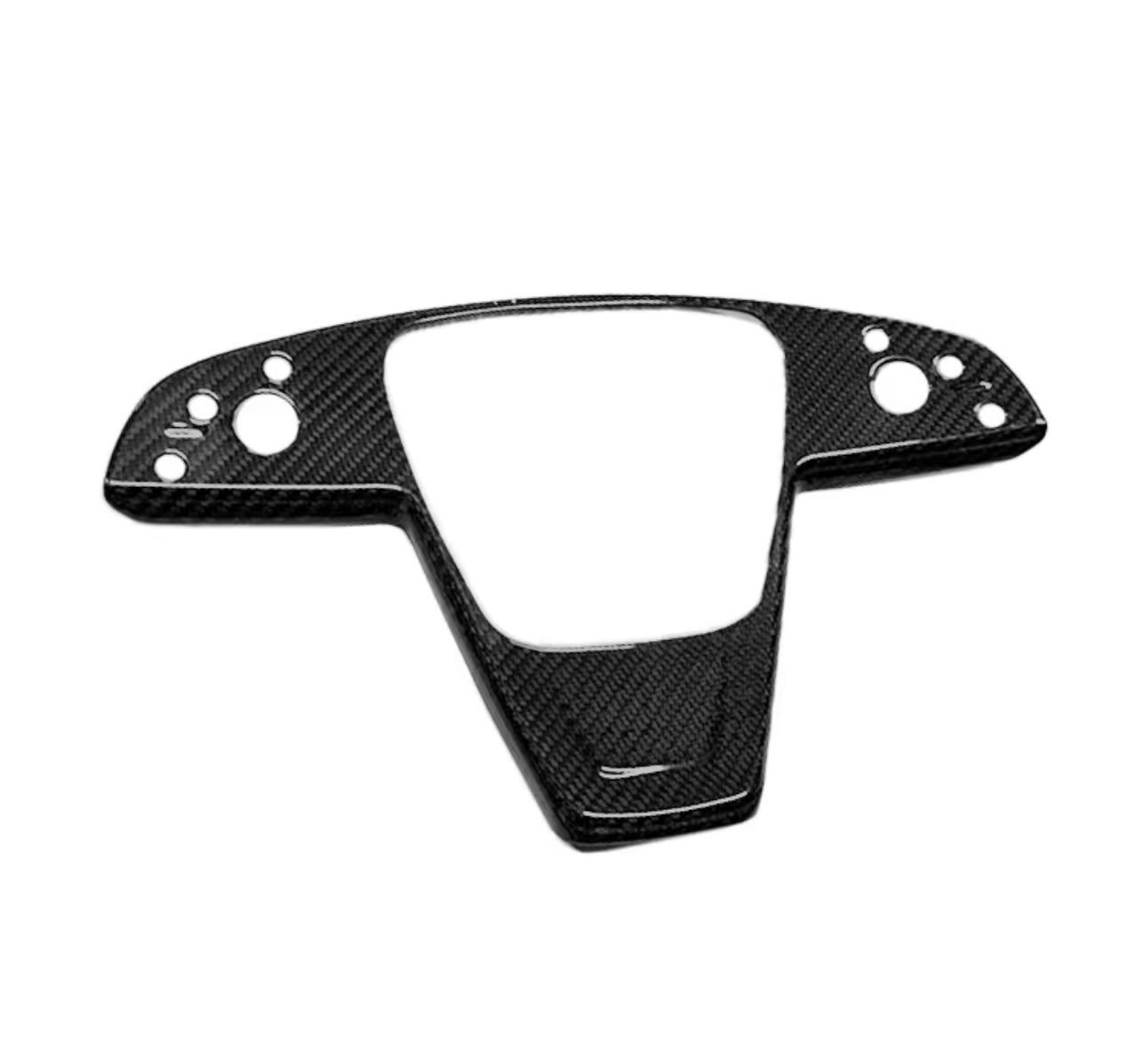 Tesla Model S / Model X (2021–2024) Carbon Fiber Steering Wheel Button Cover – Sporty Interior Upgrade - Exotics Carbon Design